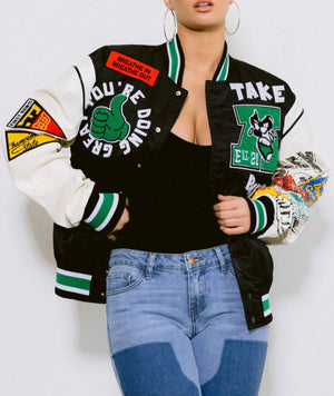 Seek Peace Varsity Jacket