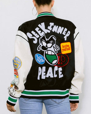 Seek Peace Varsity Jacket
